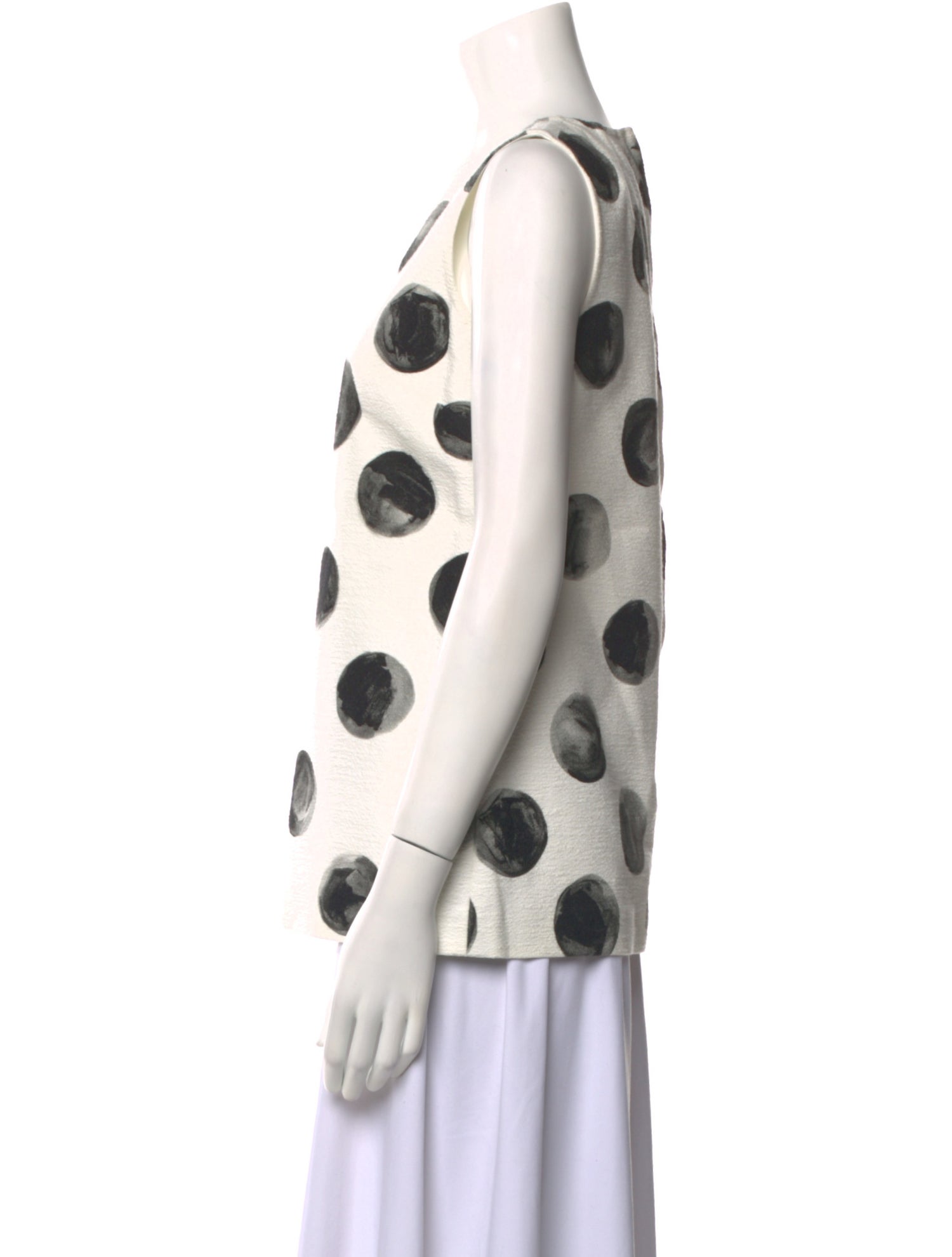 Dolce & Gabbana Polka Dot Print Crew Neck Top w/ Tags