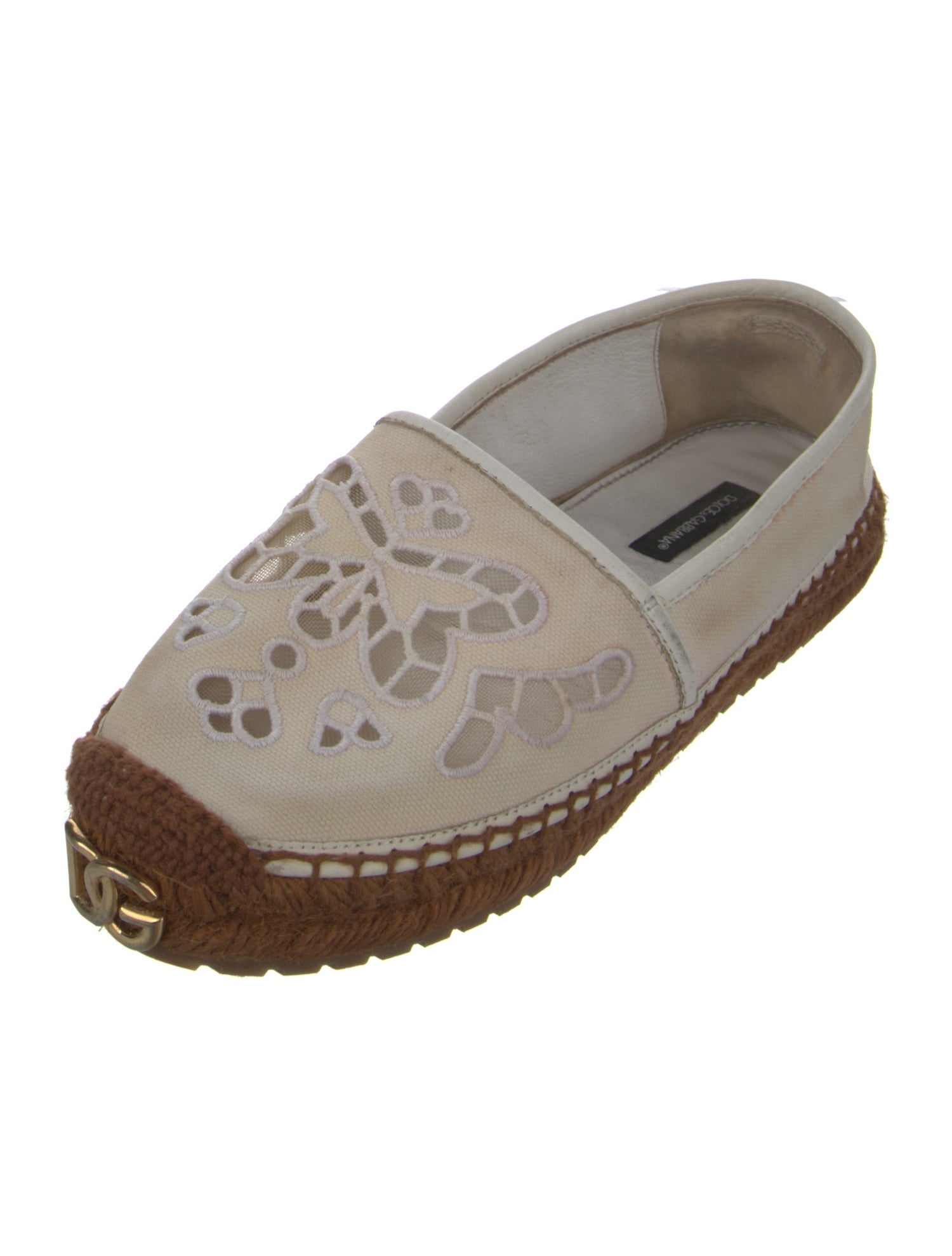 Dolce & Gabbana Canvas Colorblock Pattern Espadrilles