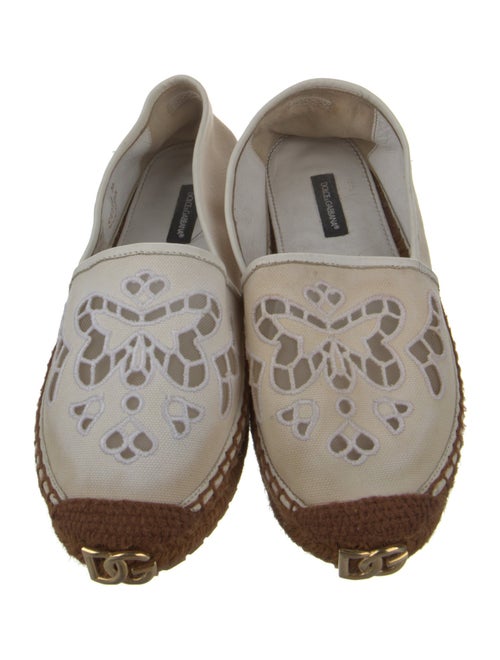 Dolce & Gabbana Canvas Colorblock Pattern Espadrilles