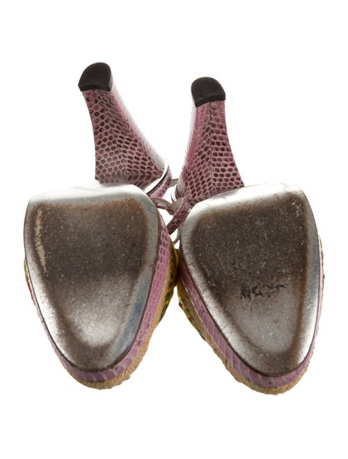 Dolce & Gabbana Printed T-Strap Pumps