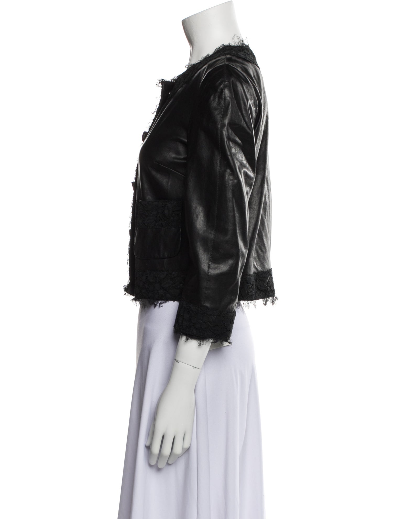 Dolce & Gabbana Leather Evening Jacket