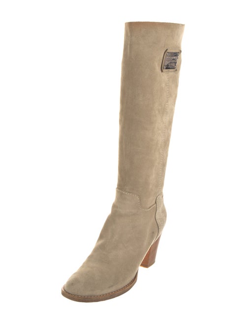Dolce & Gabbana Suede Riding Boots