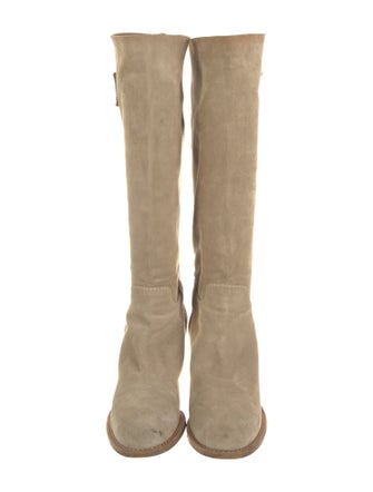 Dolce & Gabbana Suede Riding Boots