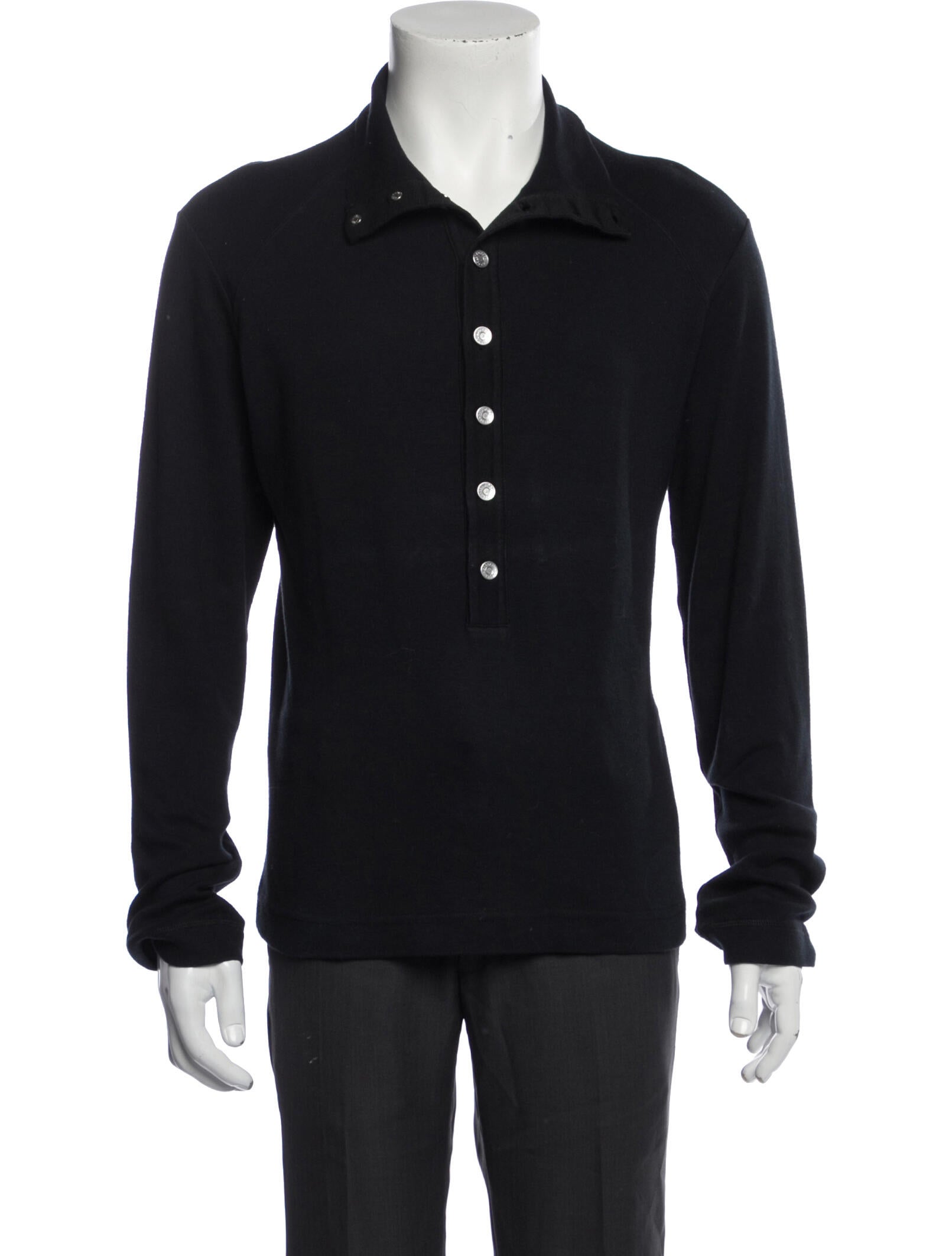 Dolce & Gabbana Collar Long Sleeve Polo Shirt