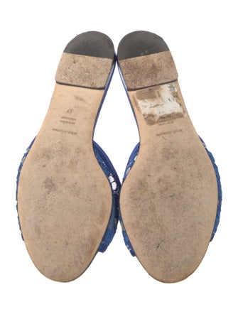 Dolce & Gabbana Lace Lace Pattern Slides