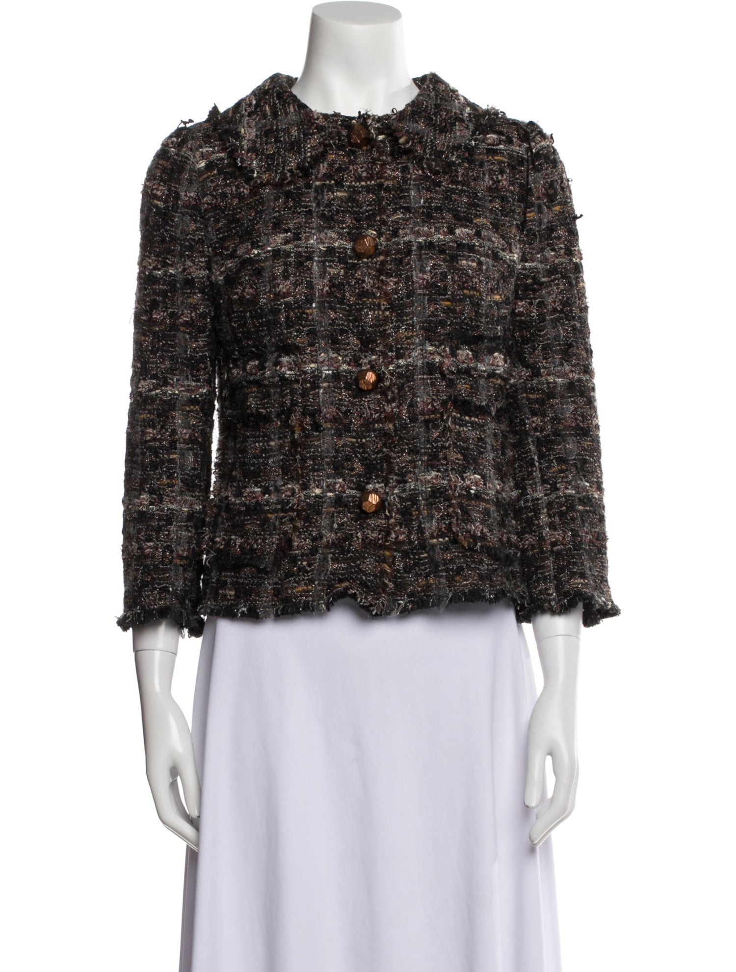 Dolce & Gabbana Tweed Pattern Jacket