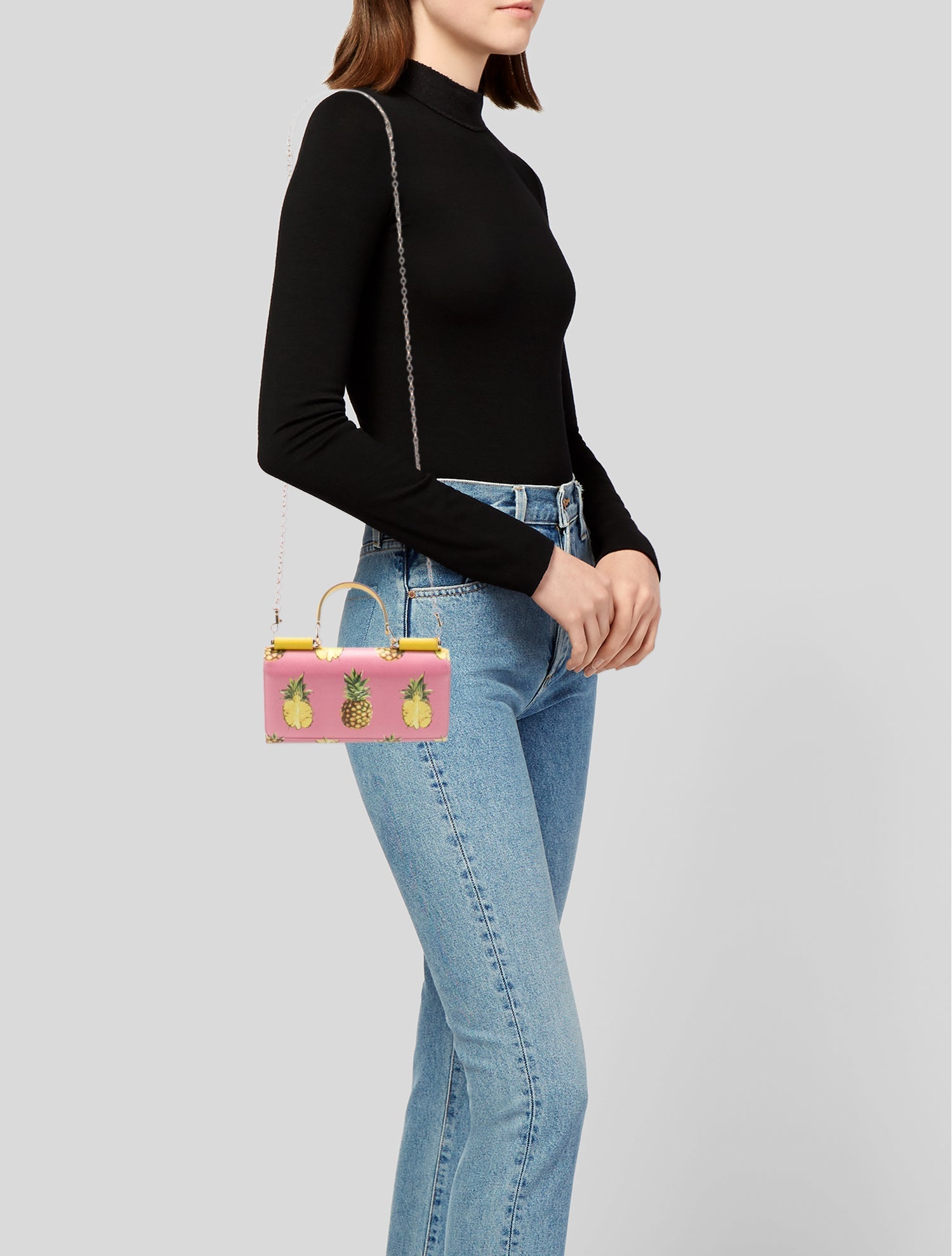 Dolce & Gabbana Leather Top Handle Bag w/ Tags