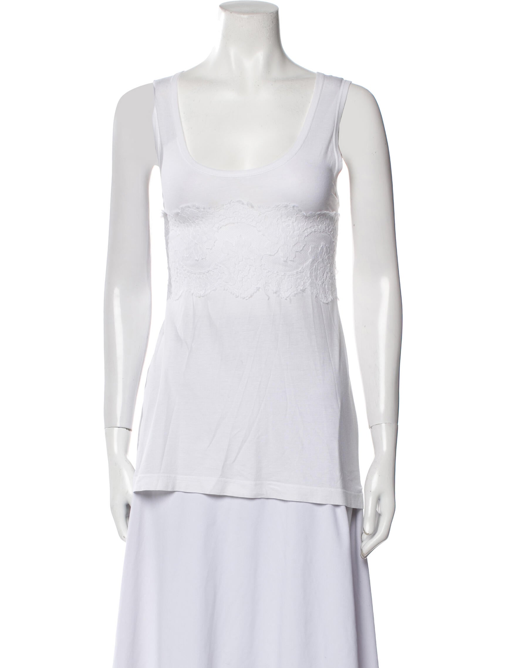 Dolce & Gabbana Scoop Neck Sleeveless Top