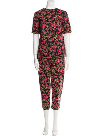 Dolce & Gabbana Floral Print Pant Set