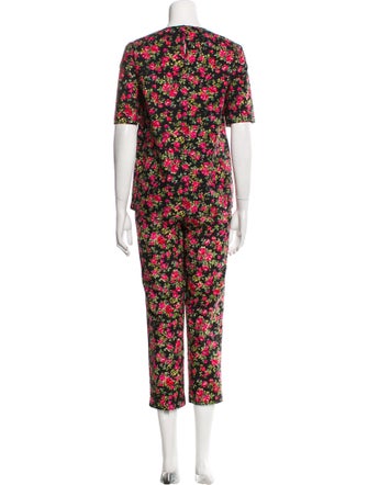 Dolce & Gabbana Floral Print Pant Set