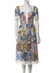 Dolce & Gabbana Printed Midi Length Dress