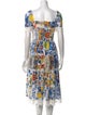 Dolce & Gabbana Printed Midi Length Dress