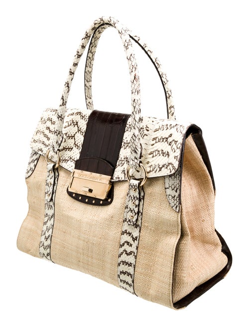 Dolce & Gabbana Raffia Top Handle Bag