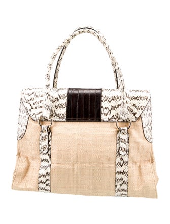 Dolce & Gabbana Raffia Top Handle Bag