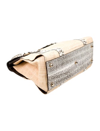 Dolce & Gabbana Raffia Top Handle Bag