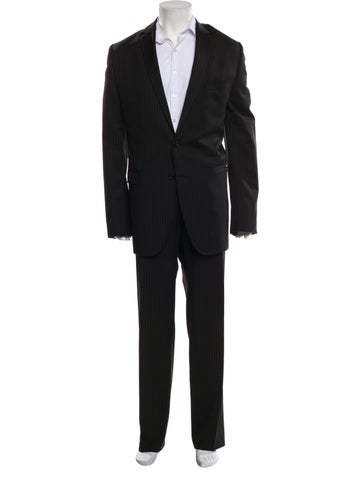 Dolce & Gabbana Suiting Virgin Wool Striped Two-Piece Suit Us44, It54 | XXL