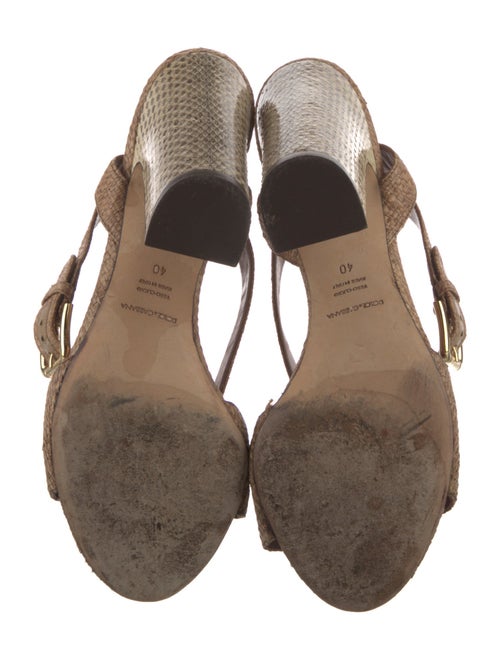 Dolce & Gabbana Raffia Crystal Embellishments Sandals