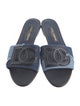Dolce & Gabbana Interlocking CC Logo Mesh Slides