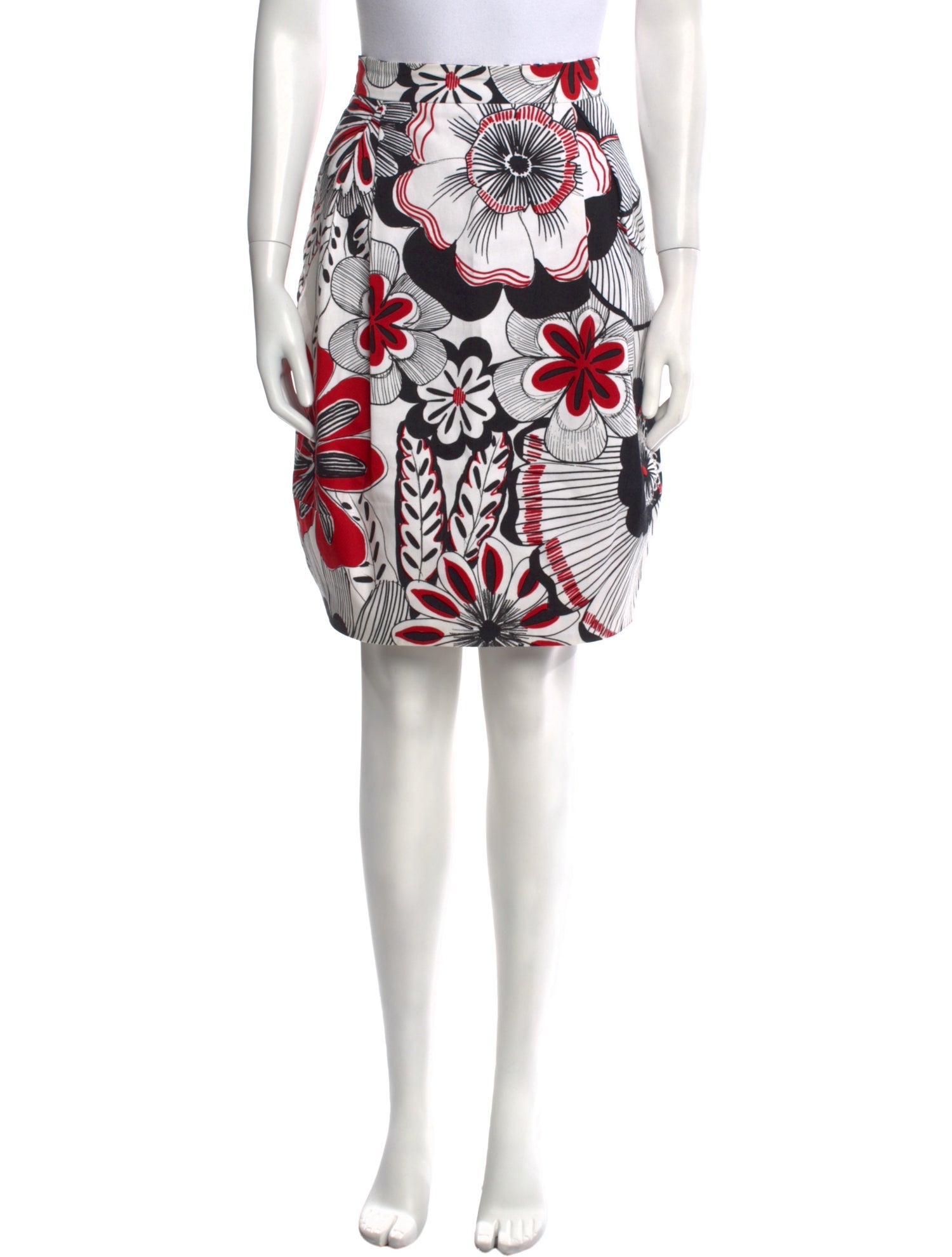 Dolce & Gabbana Floral Print Knee-Length Skirt