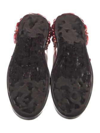 Dolce & Gabbana Leather Printed Sneakers