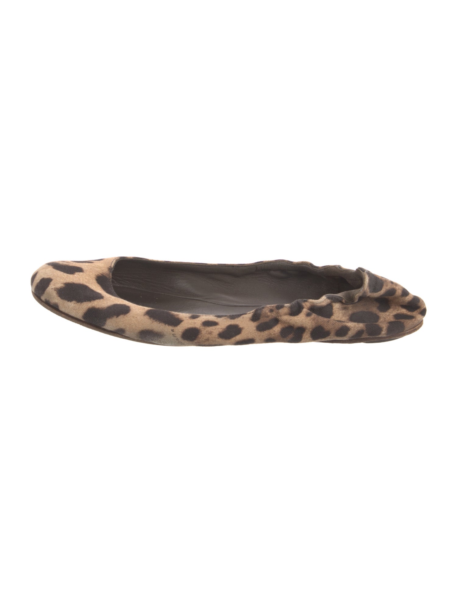 Dolce & Gabbana Canvas Animal Print Flats