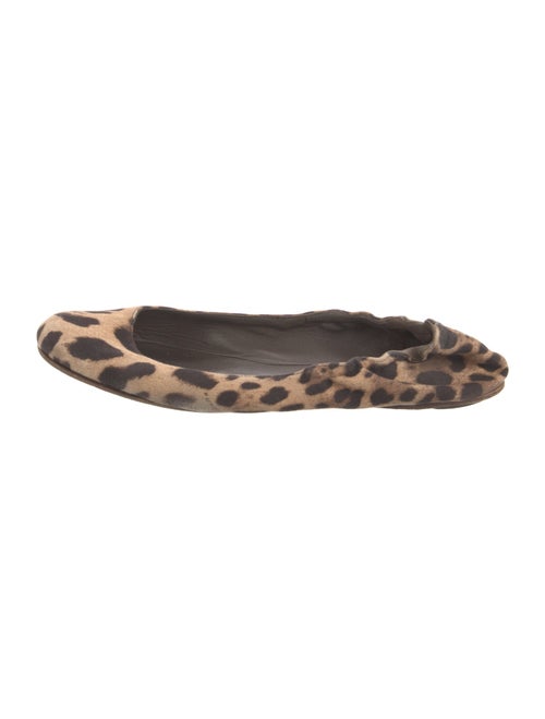 Dolce & Gabbana Canvas Animal Print Flats