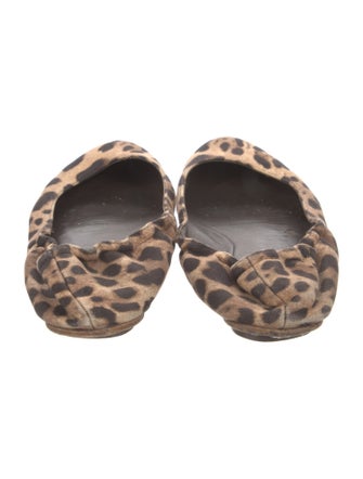 Dolce & Gabbana Canvas Animal Print Flats