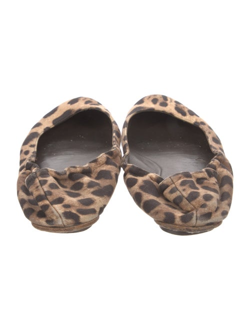 Dolce & Gabbana Canvas Animal Print Flats