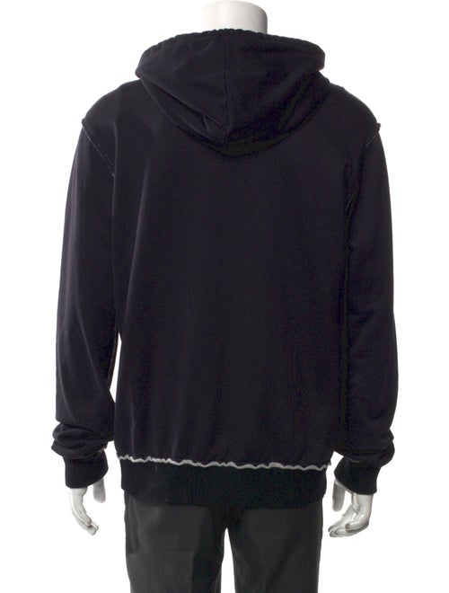 Dolce & Gabbana Graphic Print V-Neck Hoodie