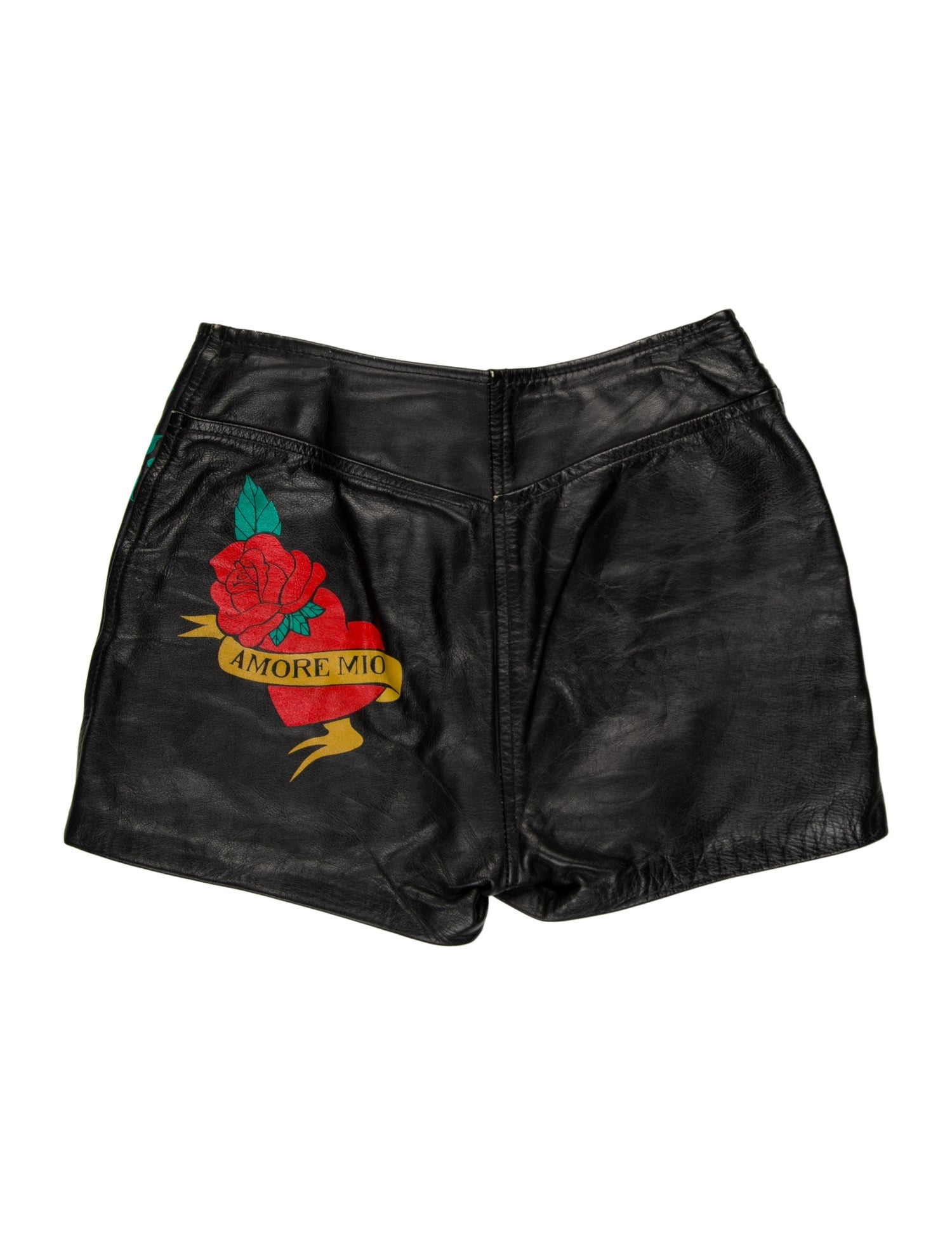 Dolce & Gabbana Leather Mini Shorts