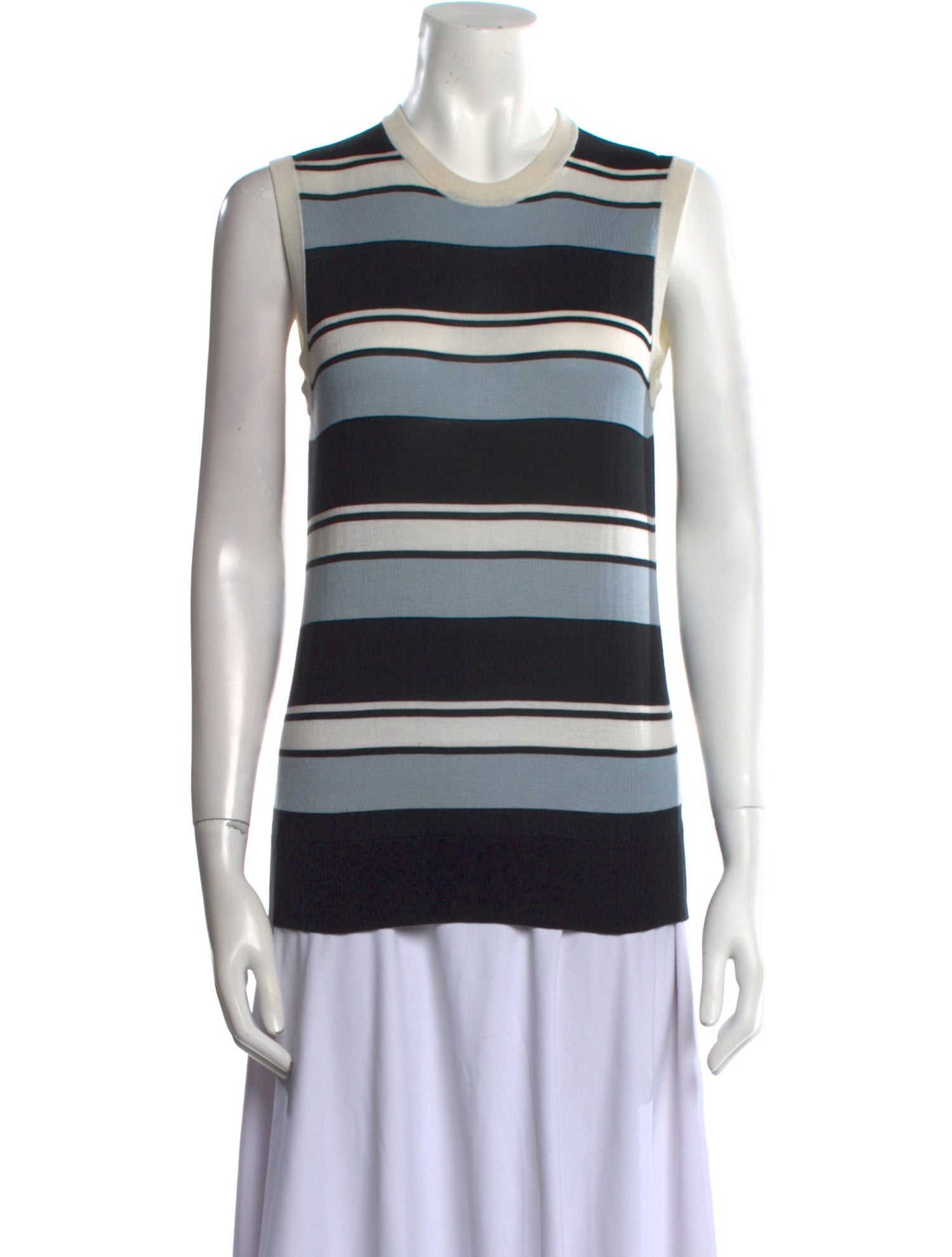 Dolce & Gabbana Striped Crew Neck Top