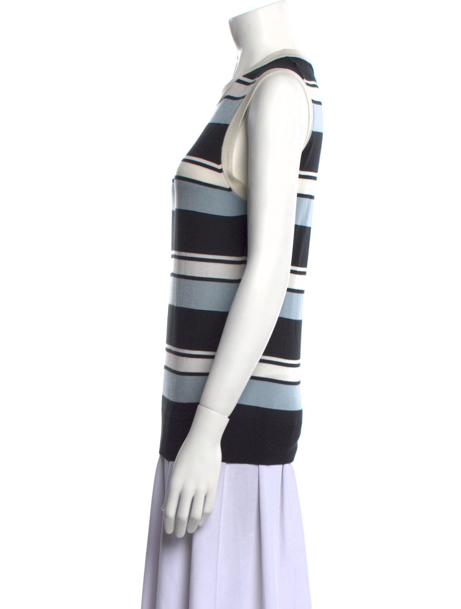 Dolce & Gabbana Striped Crew Neck Top