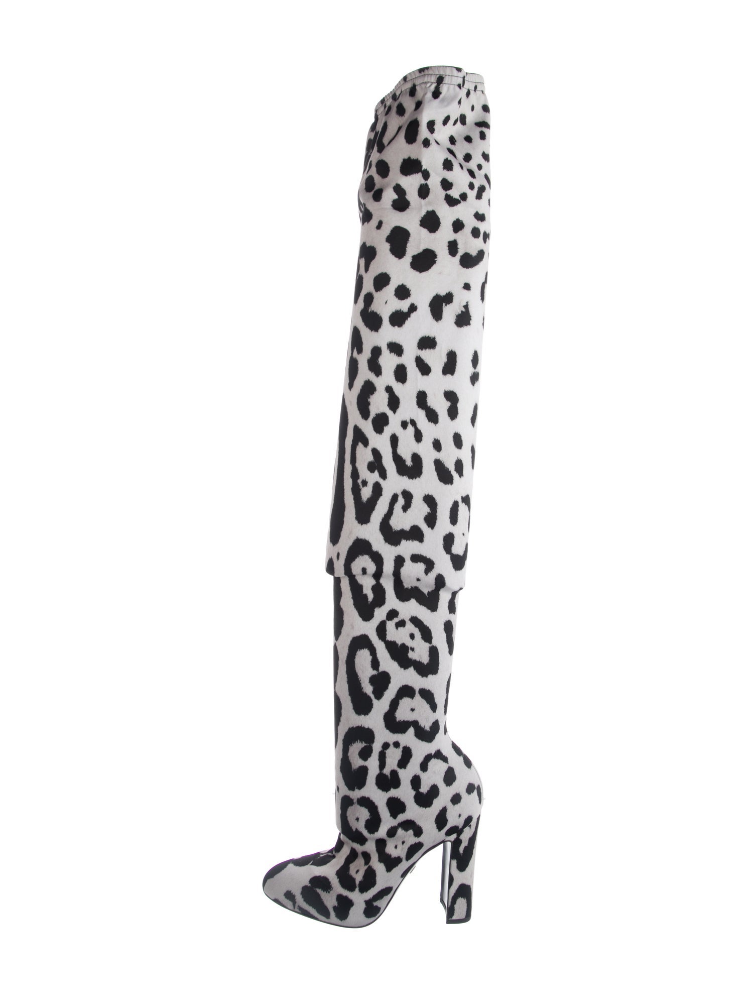 Dolce & Gabbana Animal Print Sock Boots