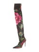 Dolce & Gabbana Floral Print Sock Boots