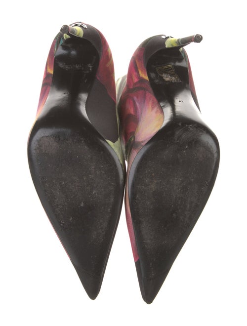 Dolce & Gabbana Floral Print Sock Boots