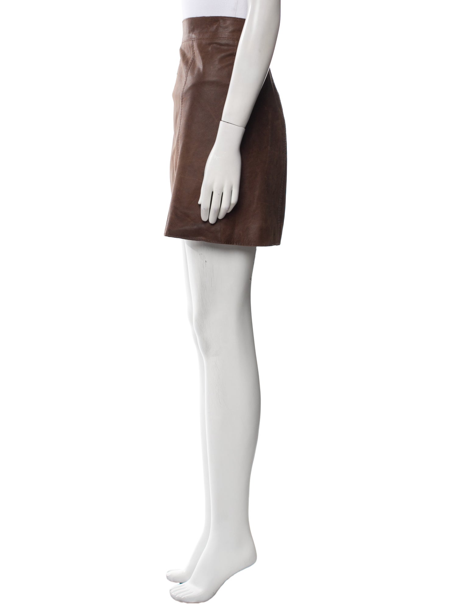 Dolce & Gabbana Leather Mini Skirt