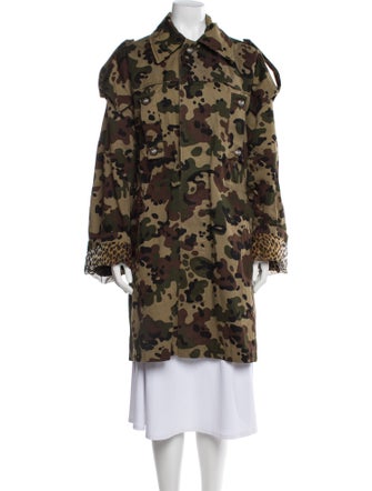 Dolce & Gabbana Camouflage Print Coat