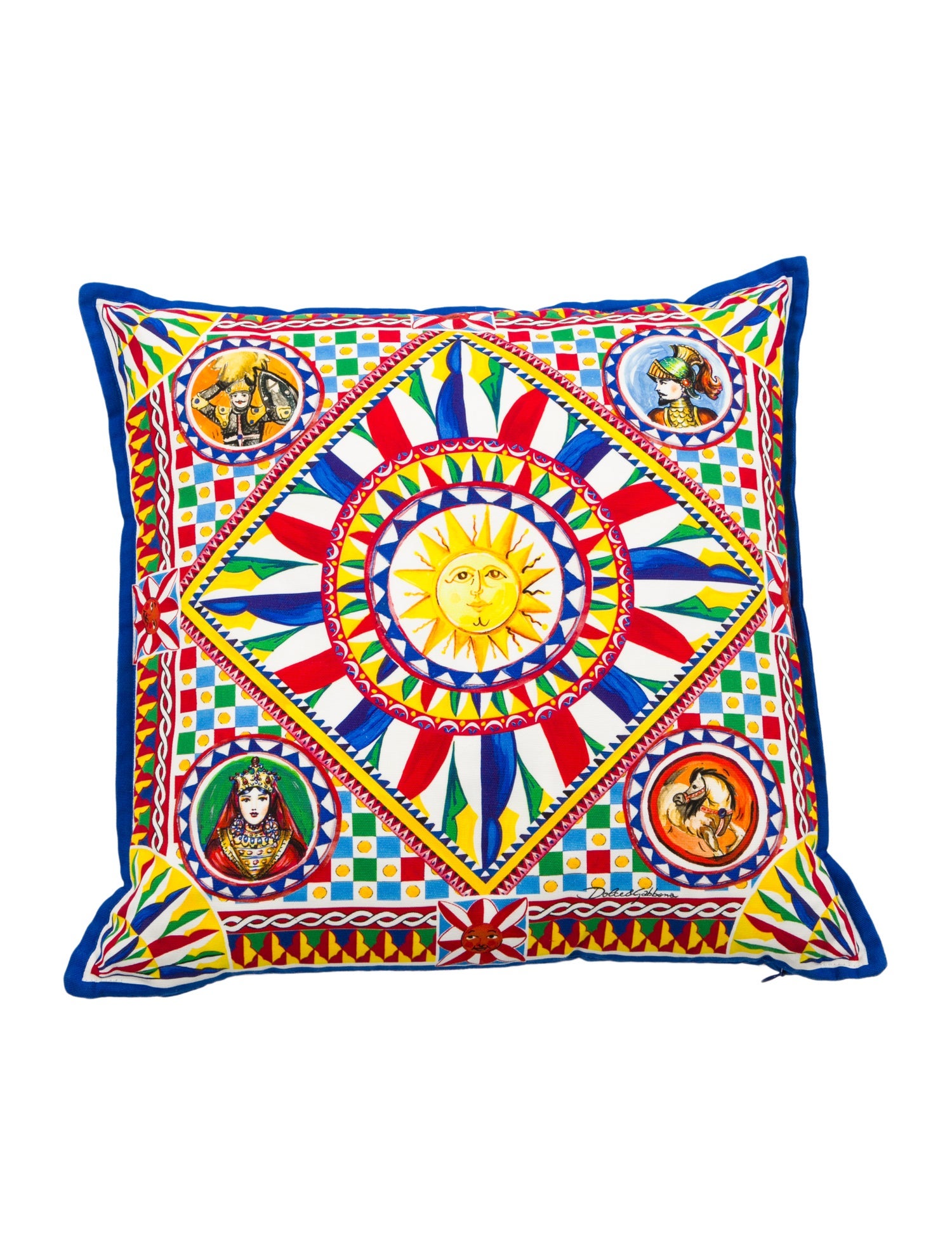 Dolce & Gabbana Carretto Embroidered Cushion