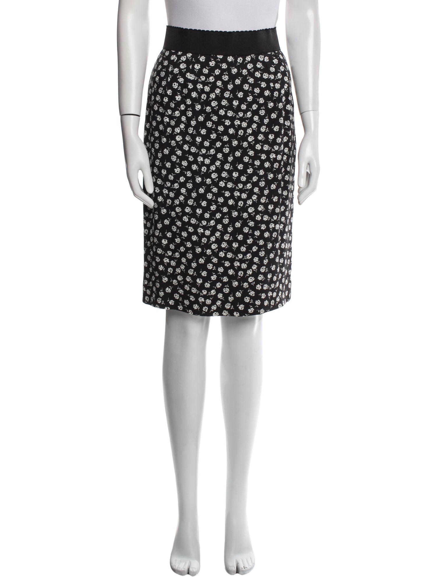 Dolce & Gabbana Floral Print Knee-Length Skirt