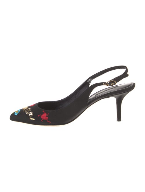 Dolce & Gabbana Sequin Embellishments Slingback Pumps