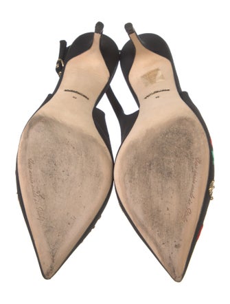 Dolce & Gabbana Sequin Embellishments Slingback Pumps