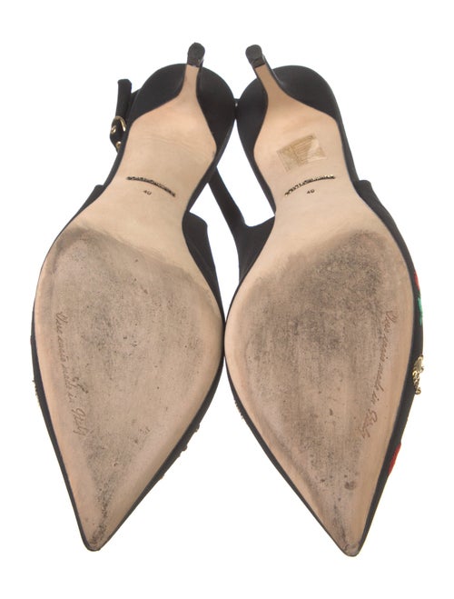 Dolce & Gabbana Sequin Embellishments Slingback Pumps