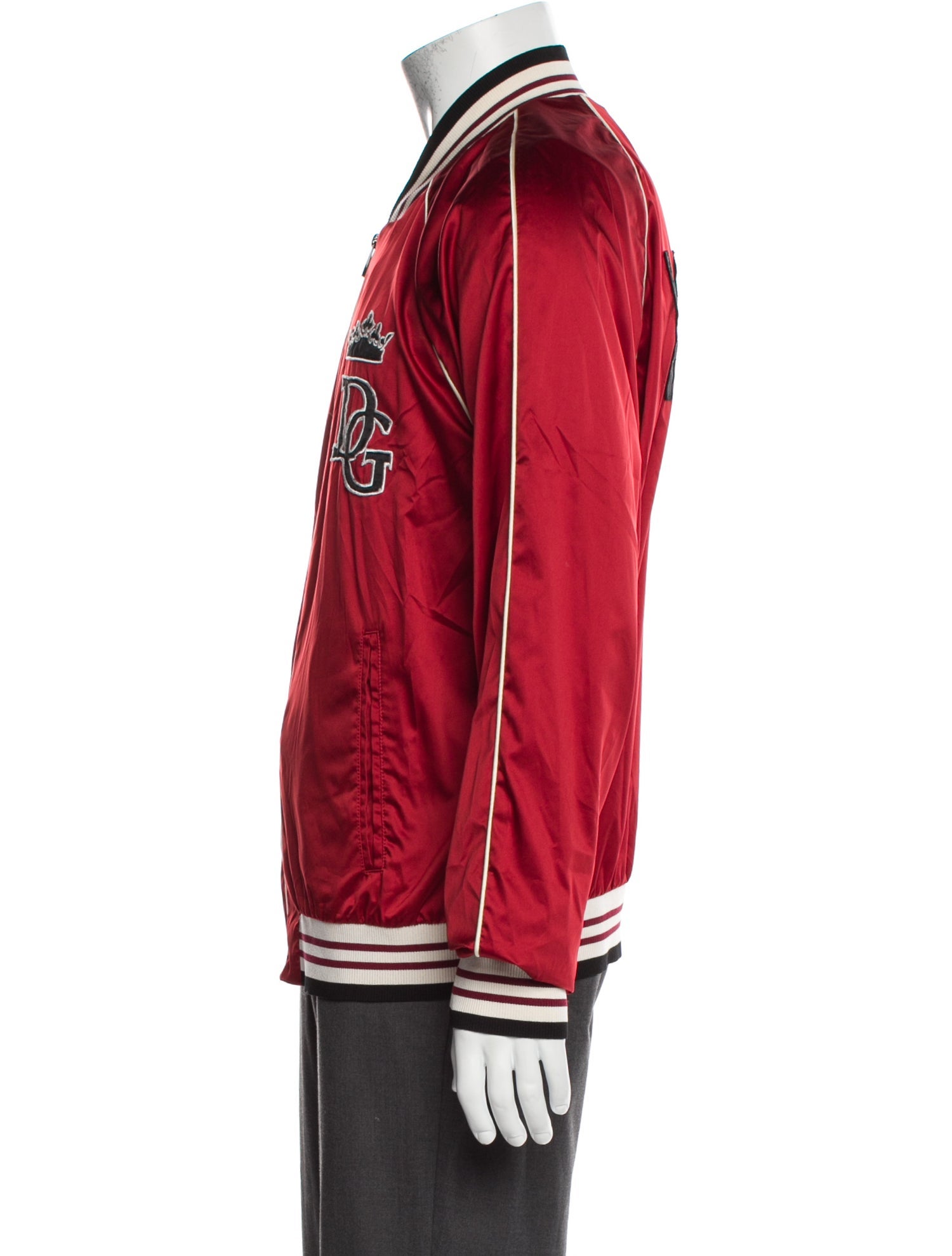 Dolce & Gabbana Striped Bomber Jacket