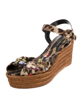 Dolce & Gabbana Animal Print Espadrilles
