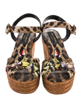 Dolce & Gabbana Animal Print Espadrilles