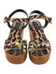 Dolce & Gabbana Animal Print Espadrilles