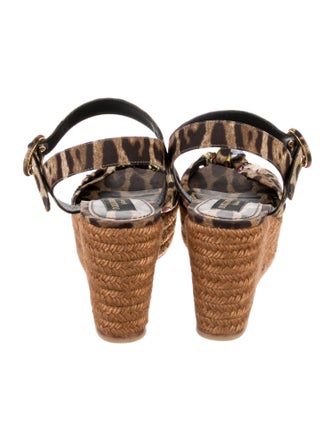Dolce & Gabbana Animal Print Espadrilles