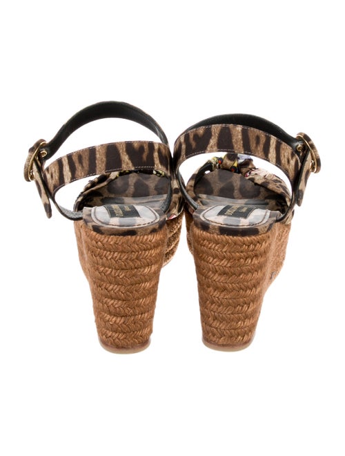 Dolce & Gabbana Animal Print Espadrilles