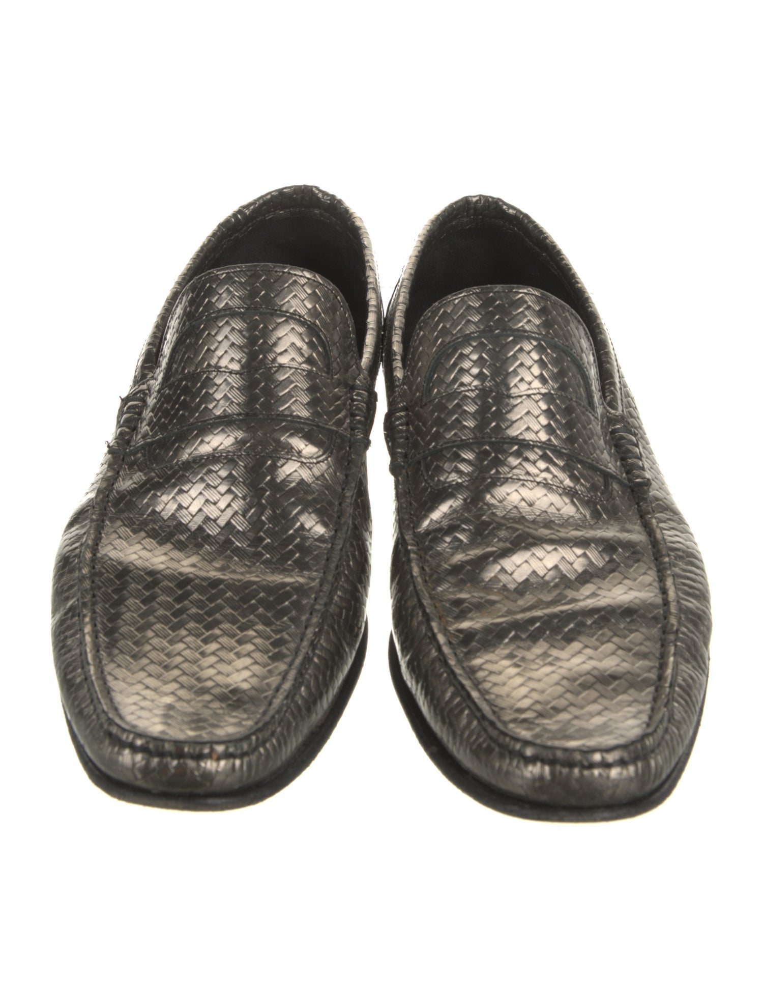 Dolce & Gabbana Embossed Leather Loafers