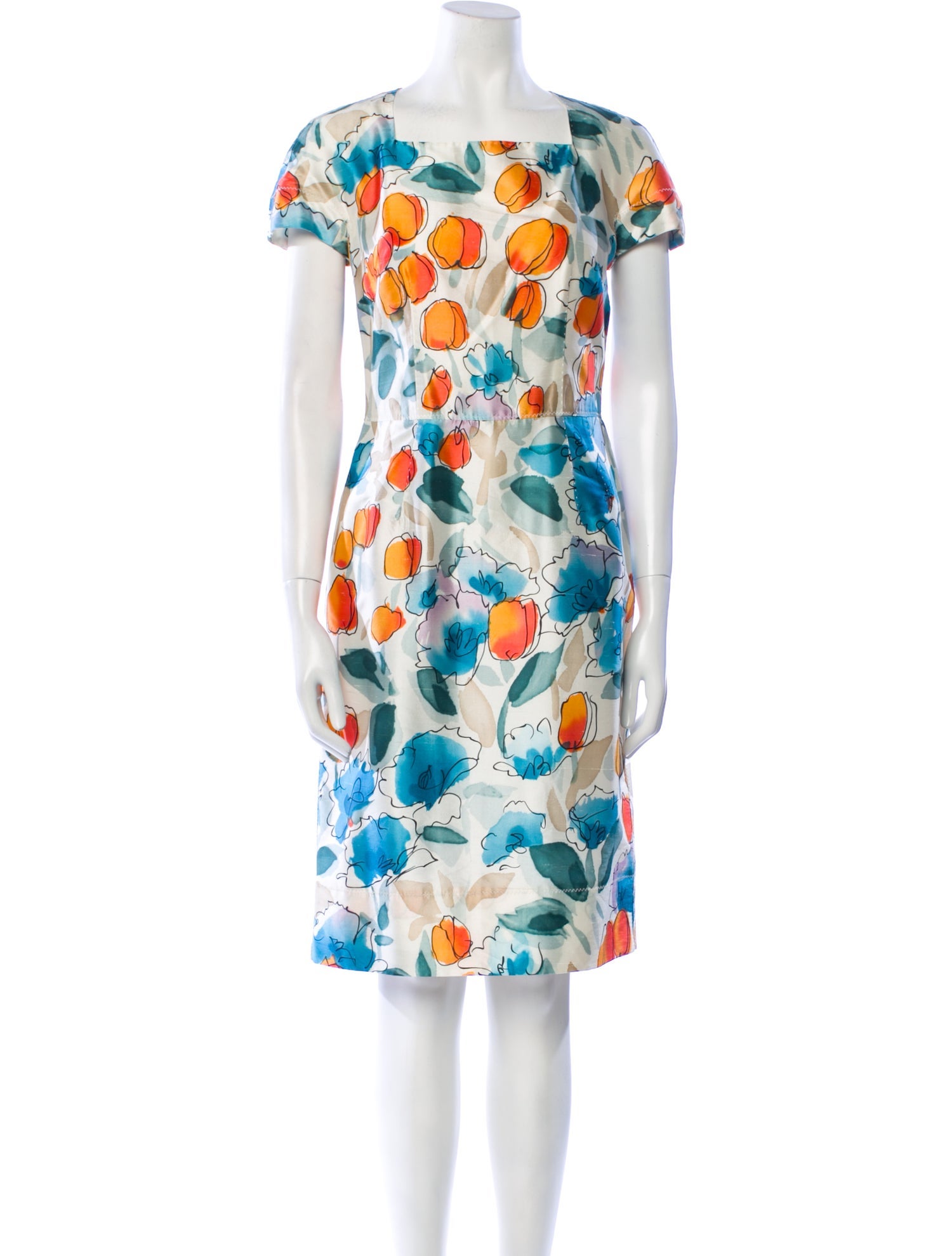 Dolce & Gabbana Silk Knee-Length Dress